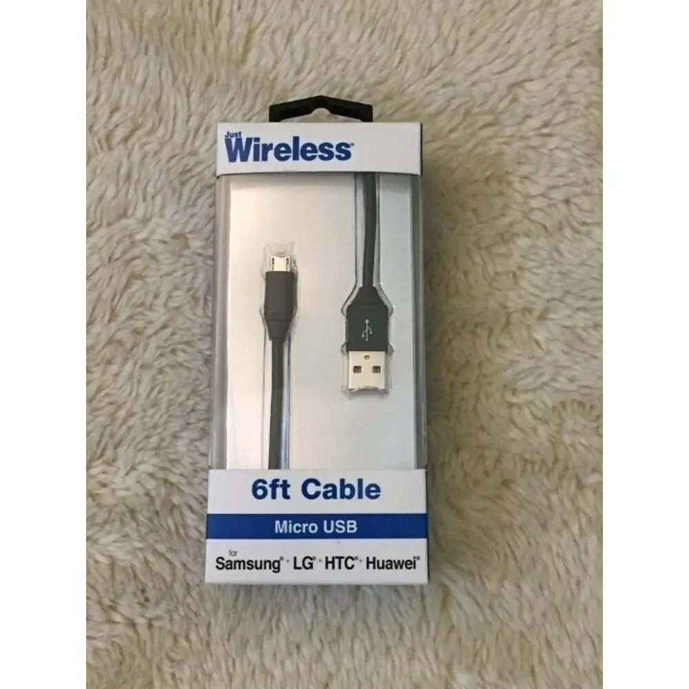 Just Wireless 6ft Micro USB Cable - Black